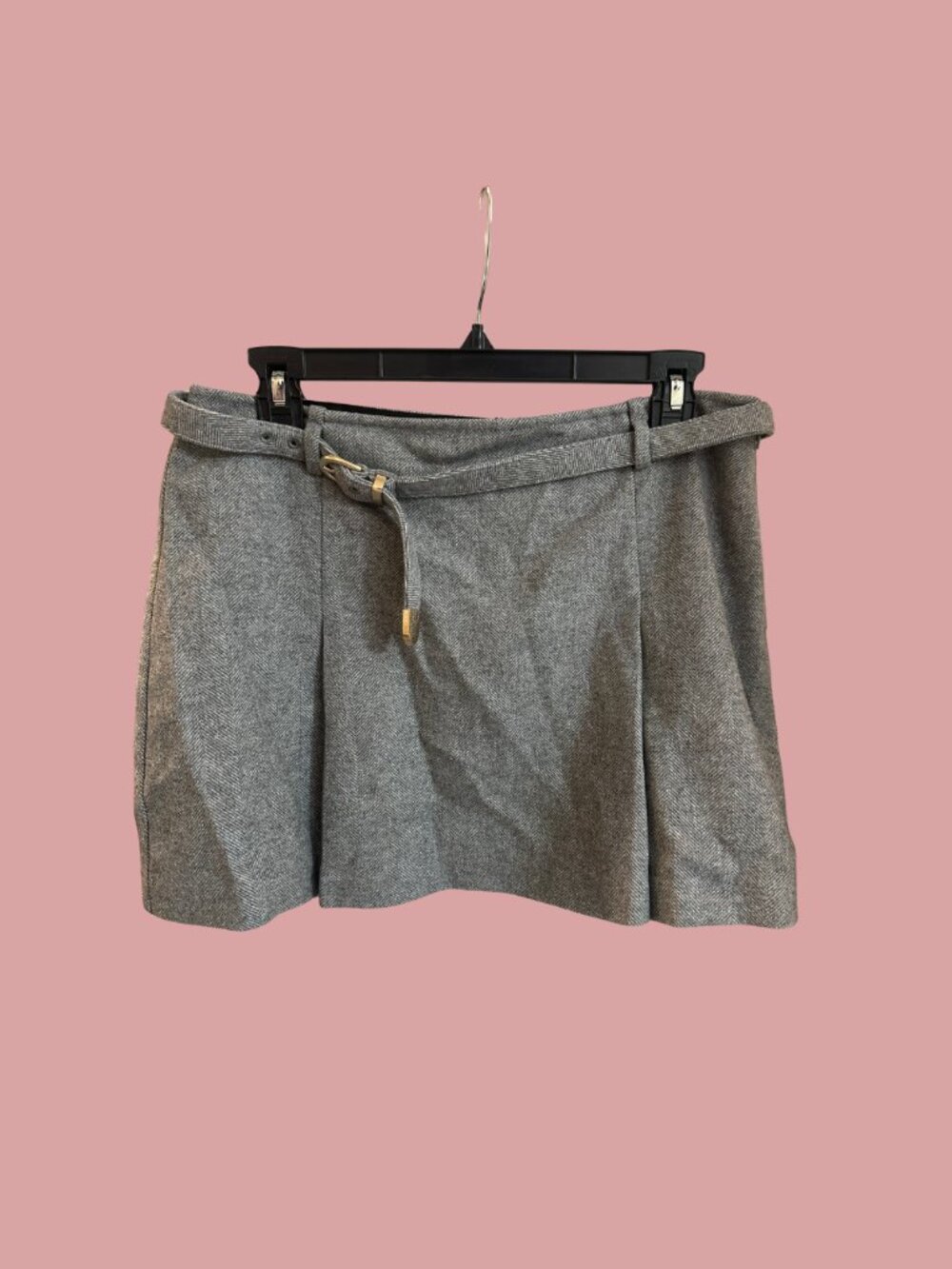 Reformation Grey Mini Skirt
